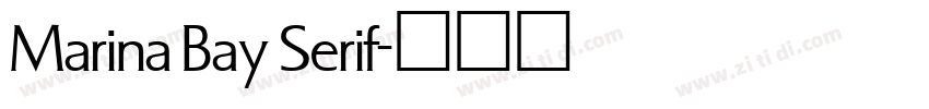 Marina Bay Serif字体转换